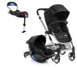 Carrinho de Bebe com Bebe Conforto Infanti Epic Onix com Base Isofix