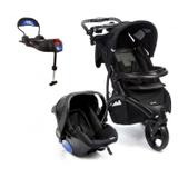 Carrinho de Bebe com Bebe conforto Infanti Off Road Onyx com Base Isofix