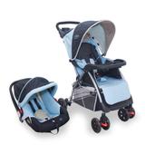Carrinho De Bebê Com Bebê Conforto Smart Baby Style - Azul