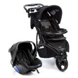 Carrinho De Bebe Com Bebe Conforto Travel System Off Road Duo Onyx Infanti