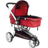Carrinho de Bebe Compass II Vermelho - Kiddo