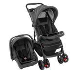 Carrinho De Bebê Cosco Travel System Moove Preto Mescla