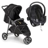 Carrinho de Bebê Cross Galzerano Black 3 rodas + Cocoon Preto