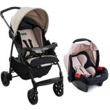 Carrinho de Bebe Ecco Capuccino + Bebe Conforto - Burigotto