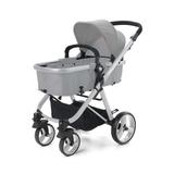 Carrinho de Bebê Fisher Price Berço Com Moisés Hero TS Até 15Kg Cinza - BB594