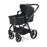 Carrinho de Bebê Fisher Price Berço Com Moisés Hero TS Até 15Kg Preto - BB593