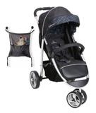 Carrinho De Bebê Galzerano 3 Rodas Apollo Preto 1395PT + Organizador