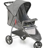 Carrinho de Bebe Galzerano Cross Trail Grafite 3 Rodas