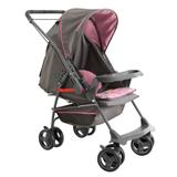 Carrinho De Bebe Milano Reversivel II Rosa - Galzerano