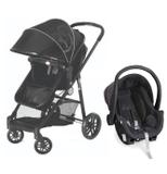 Carrinho de Bebê Moisés Gero Preto com Bebê Conforto - Galzerano