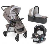 Carrinho de Bebe Moisés Kwik.One Moka + Cadeira para Auto KeyFit Night - Chicco