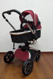 Carrinho De Bebê Moisés- Modelo Giro - Vermelho - Dardara