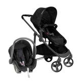 Carrinho de Bebê Moisés Olympus Black (Preto) + Bebê Conforto - Galzerano