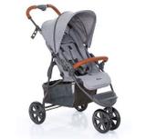 Carrinho De Bebê Moving Light Woven Gray (Cinza com Couro) - ABC Design