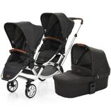 Carrinho de Bebê Para Gêmeos ABC Design Zoom + Moisés Piano