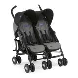 Carrinho de Bebê Para Gêmeos Chicco Echo Twin - Coal