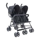 Carrinho de Bebê para Gêmeos Lenox Whoop Youme Preto - Kiddo