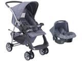 Carrinho de Bebê Passeio Burigotto + Bebê Conforto - Rio Plus Reversível para Crianças até 15kg