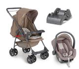 Carrinho de Bebe Reversivel com Bebe Conforto e Base Milano II Panda - Galzerano