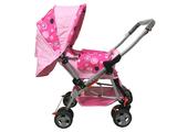 Carrinho de Bebê - Reversível - Rosa - Apis baby