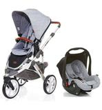 Carrinho de Bebê Salsa 3 Rodas Graphite Gray (Cinza) com Bebê Conforto - ABC Design