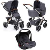 Carrinho de Bebê Salsa 4 Rodas Asphalt (Linha Diamond) + Bebê Conforto - ABC Design