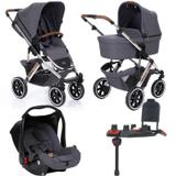 Carrinho de Bebê Salsa 4 Rodas Asphalt (Linha Diamond) + Bebê Conforto + Base Isofix - ABC Design