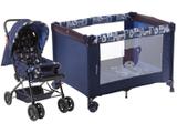 Carrinho de Bebê Stillo Ursinho - 0 a 15kg + Berço Voyage Funny Desmontável