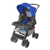 Carrinho De Bebê Supreme Até 15 Kg Preto E Azul Tutti Baby