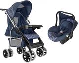 Carrinho de Bebe Thor Azul New com Bebe Conforto Tutti Baby
