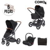 Carrinho de Bebê Travel System ABC Design Como 4 + Moisés Woven Black