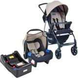 Carrinho de Bebê Travel System Burigotto Ecco Bege + Base