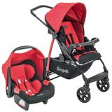 Carrinho de Bebê Travel System Burigotto Ecco + Touring Evolution Se Red