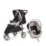 Carrinho de Bebê Travel System Cross + Cocoon Preto Galzerano