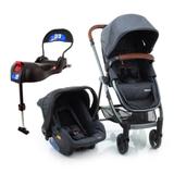 Carrinho de Bebê Travel System Epic Lite Duo Infanti Grey Vintage (Detalhes em Couro)