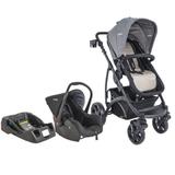 Carrinho de Bebê Travel System Explore Cappuccino + Casulo Click + Base - Kiddo