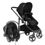 Carrinho de Bebê Travel System Galzerano Olympus + Cocoon Preto