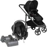 Carrinho de Bebê Travel System Galzerano Olympus Preto + Base