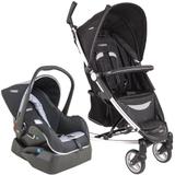 Carrinho de Bebê Travel System Helios Preto + Casulo + Base - Kiddo