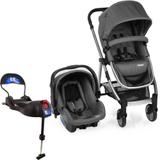 Carrinho de Bebê Travel System Infanti Epic Lite Trio Grey Classic + Base Isofix