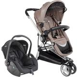 Carrinho de Bebê Travel System Kiddo Compass II Cappuccino + Casulo Click