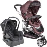 Carrinho de Bebê Travel System Kiddo Compass II Marrom + Base