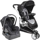 Carrinho de Bebê Travel System Kiddo Compass II Preto + Base