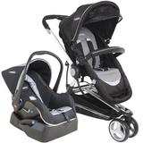 Carrinho de Bebê Travel System Kiddo Compass II Preto + Base