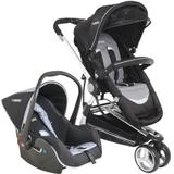 Carrinho de Bebê Travel System Kiddo Compass II Preto + Casulo Click