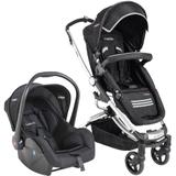 Carrinho de Bebê Travel System Kiddo Eclipse Preto + Casulo Click