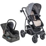 Carrinho de Bebê Travel System Kiddo Explorer Cappuccino + Base