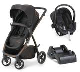 Carrinho de Bebê Travel System Maly Black Copper + Bebê Conforto + Base - Dzieco
