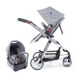 Carrinho de bebê Travel System Mobi denin cinza - Safety 1st