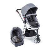 Carrinho de Bebe Travel System Mobi Grey Denin Silver - Safety 1st